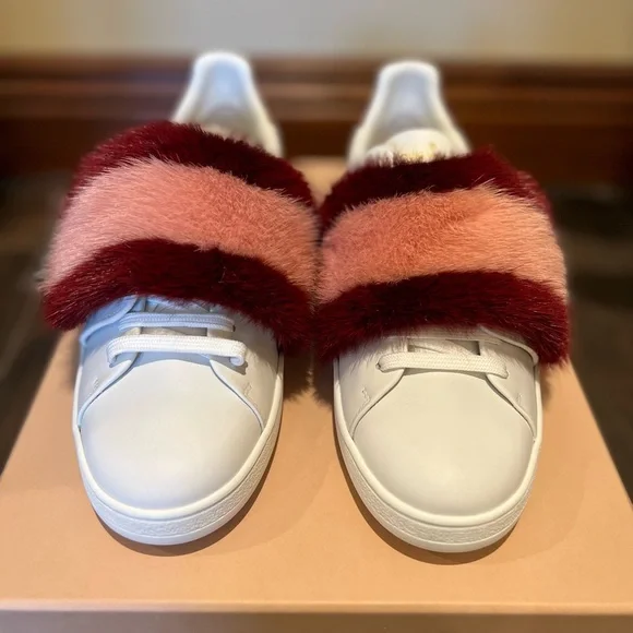 Louis Vuitton Women’s Fur Trimmed Sneakers - Picture 2 of 10